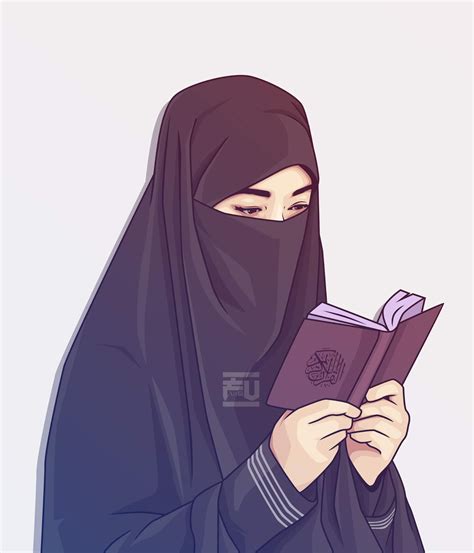 26+ Download Gambar Kartun Wanita Bercadar