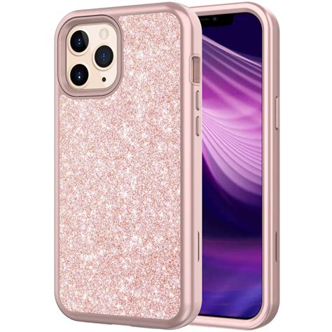 Allytech Iphone 12 Mini Case Cover 54 Inch Glitter Bling Hybrid Dual
