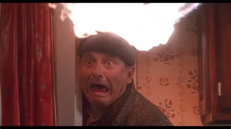 Home Alone And Home Alone 2 Harry Gets His Head On Fire Youtube