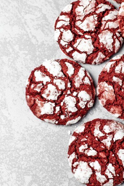 Red Velvet Crinkle Cookies Marsha S Baking Addiction