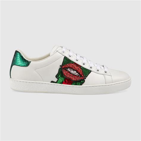 Ace Embroidered Low Top Sneaker Gucci Womens Sneakers 431919a38i09068