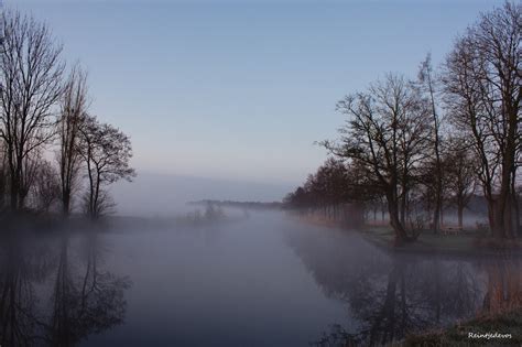 Wallpaper Reflection Sky Nature Waterway Tree Mist River