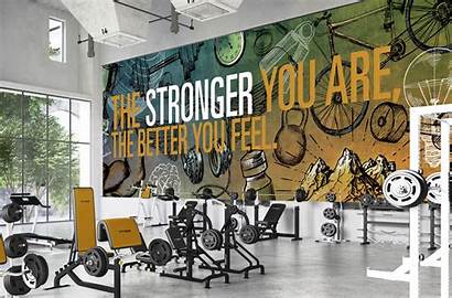 Mural Fitness Workout Healthcare Wall Murals Level
