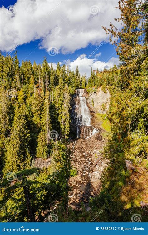 Alexander Falls British Columbia Canada Stock Image Image Of Long