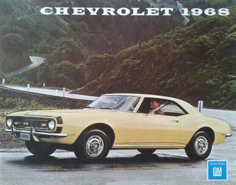 Chevrolet 1968 Brochure Classic Cars Muscle 1968 Chevy Camaro