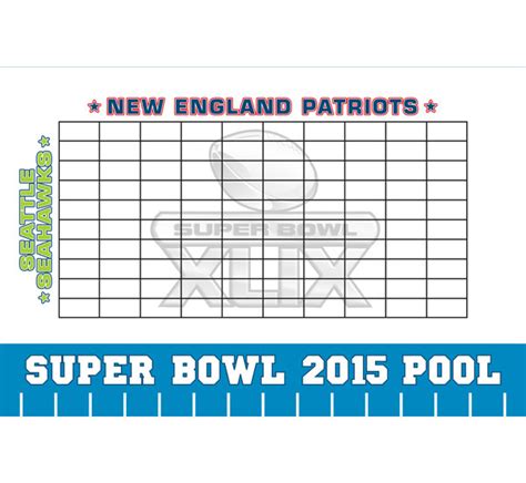 2015 Super Bowl Xlix Theme Pool Board