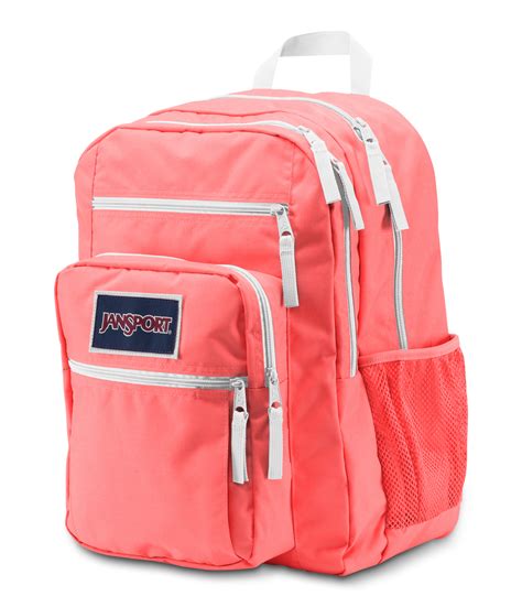 Buy Jansport Big Student Overexposed Backpack Coral Sparklewhite