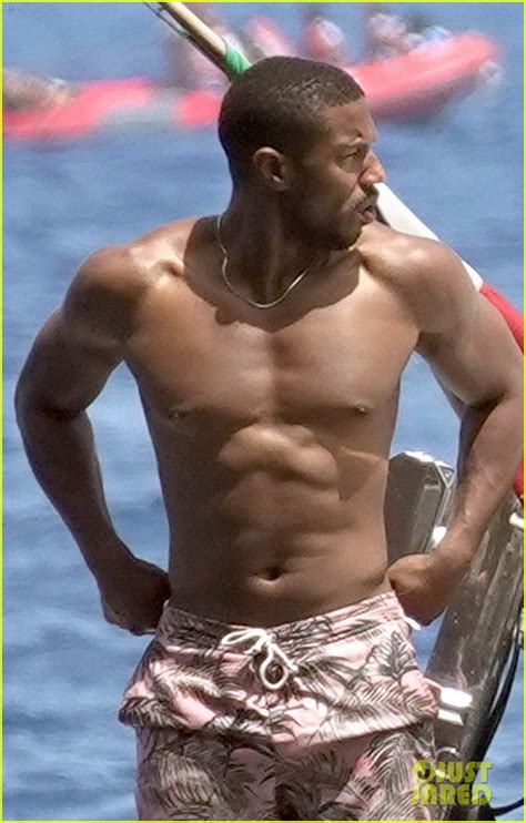 Michael B Jordan Shows Off His Toned Body While Vacationing In Italy Photo Michael