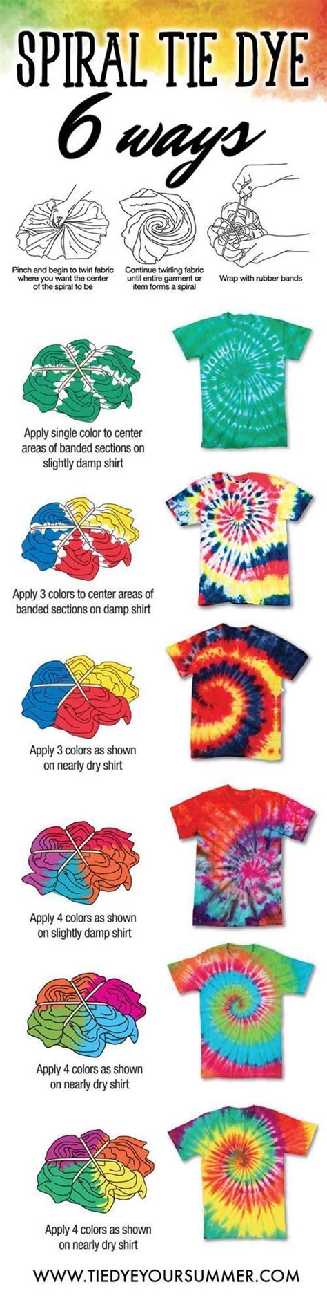 Tie Dye Your Summer With One Of These Cool Spiral Tie Dye Shirt Ideas