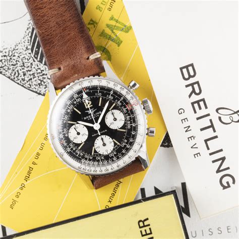 Breitling Navitimer 806 Box 10 Vintage Pilot Chronograph Watch Ssong