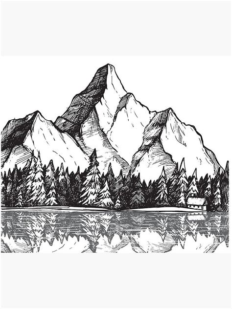 Free Cliparts Pictures Provides You With 18 Tree Drawing Mountain Clip