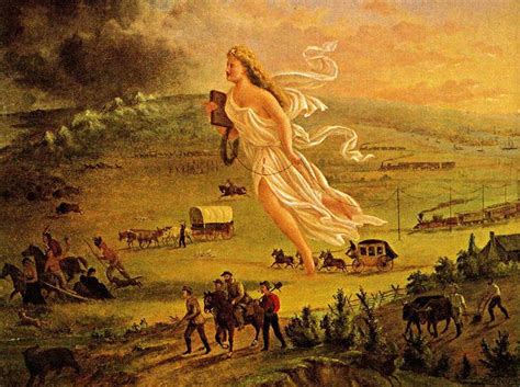 American Progress Painting By John Gast 1872 Romanticism