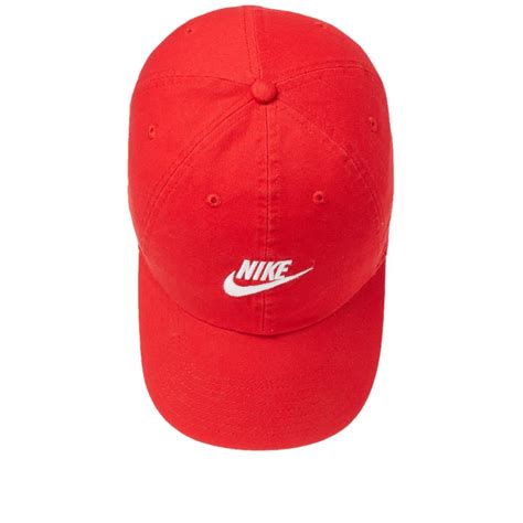 Nike Futura Washed H86 Cap University Red And White End