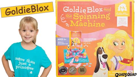 goldieblox and the spinning machine amazing stem and engineering toy for girls youtube