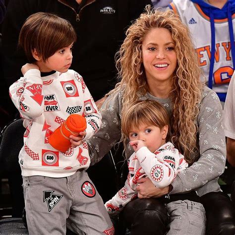 Singer Shakiras And Her Sons