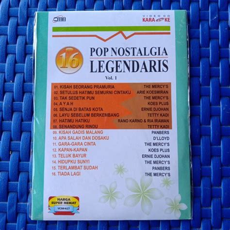 Jual Kaset Vcd Dvd Original Karaoke Lagu Pop Nostalgia Legendaris Vol 1