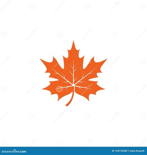 Maple Leaf Logo Template Vector Icon Illustration Stock Vector