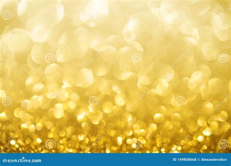 Golden Shimmer Glitter Texture Confetti Designed Background Royalty