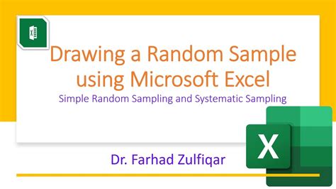 how to create a random data sample in excel using simple random sampling and systematic sampling