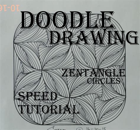 Draw Complex Zentangle Paradox Design For Beginners Doodle Art