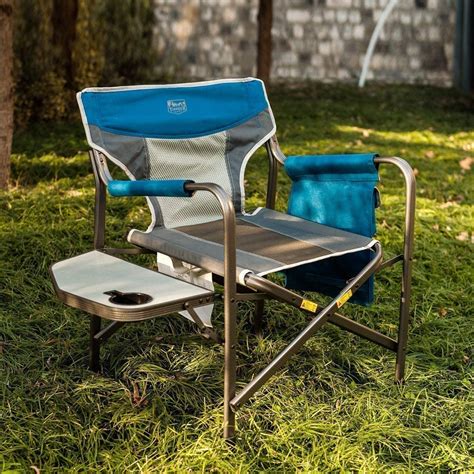Folding chairs are generally used for seating in areas where permanent seating is not possible or practical. Timber Ridge Portable Folding Camping Directors Chair with ...