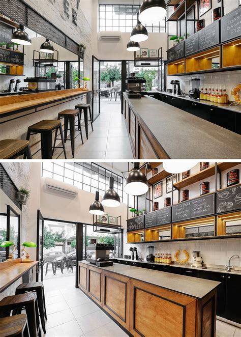 The layout of a coffee shop will most often be determined by the available square footage of the shop space which can range in size from kiosks of less than 400 sq. Andreas Petropoulos Has Designed A Small Takeaway Coffee ...