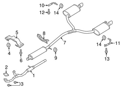 2007 Ford Taurus Exhaust System Diagram