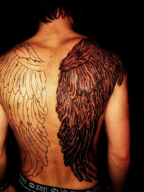40 Angel Wings Tattoos On Back