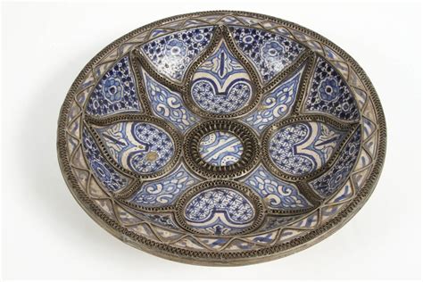 Large Decorative Ceramic Plates From Fez For Sale At 1stdibs