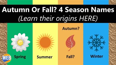 Autumn Or Fall 4 Season Names Learn Their Origins Here World