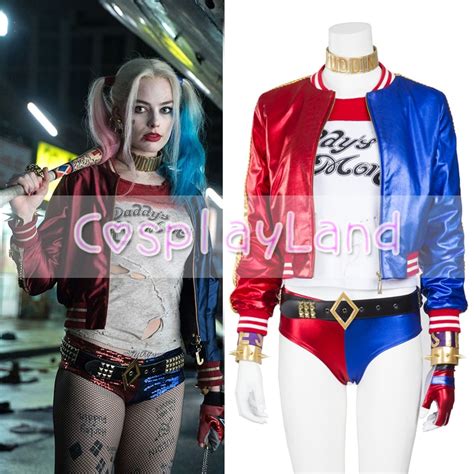 Suicide Squad Harley Quinn Cosplay Costume Halloween Costumes For Adult