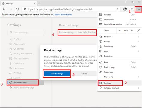 Restablecer El Navegador Microsoft Edge A La Configuracin