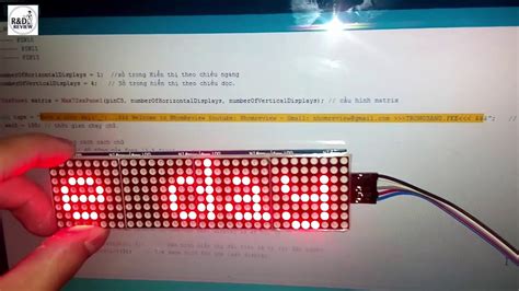 Module Led Matrix 8x32 Max7219 Arduino Nhóm Review Randd New Products