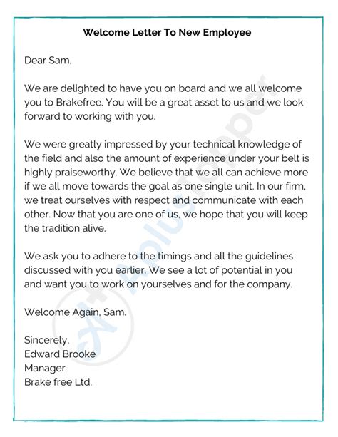 9 Welcome Letter Samples Format Examples And How To Write A Plus