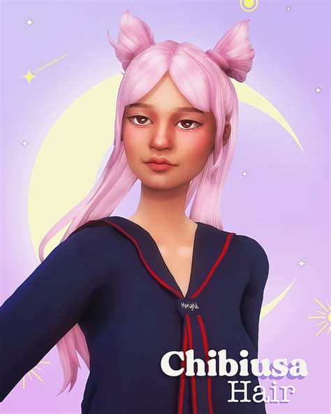 Chibiusa Hair🎀 And Fox Hair🦊 Miiko Sims Hair Sailor Moon Hair Sims