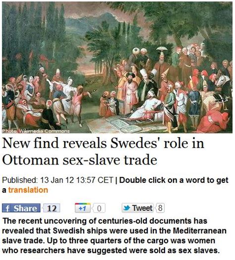 Shock Discovery Recent Find Of Old Documents Show Swedes Involved In Sex Slave Trade With