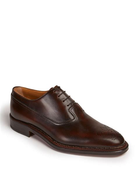 Paul Stuart Mens Madrid Brogue Leather Oxford Shoes Neiman Marcus