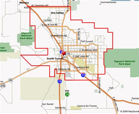 Tucson City Limits Map Zoning Map