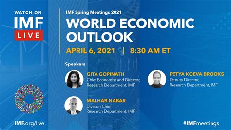 Press Briefing World Economic Outlook April 2021 Youtube