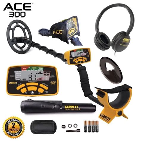 Garrett Ace 300 Metal Detector Headphones And Propointer At Waterproof