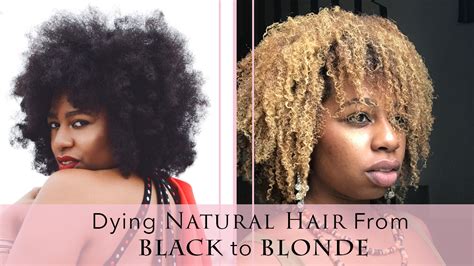 I tried dying my hair black hair to natural medium golden brown, and i used nice n easy #117 as i remember.and sat there for about 30~35 min after i finished applying the thing, and took a shower. Natural Hair Tutorial: How To Dye Natural Hair Blonde ...