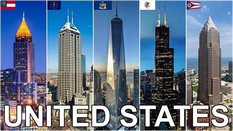 The following is a list of the largest 100 lakes of the united states by normal surface area.the top twenty lakes in size are as listed by the national atlas of the united states, a publication of the united states department of the interior.the area given is the normal or average area of the lake. Tallest Buildings in Each U.S. State - YouTube