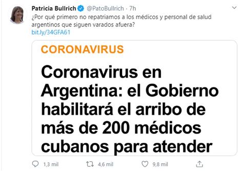La Oposición Rechazó La Llegada De Los Médicos Cubanos Y Exigió El Regreso De Los Argentinos