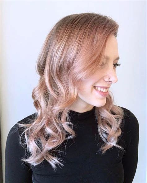 Top Rose Gold Hair Color Ideas Trending In Blue Black Hair Color Gold Hair Colors Hair
