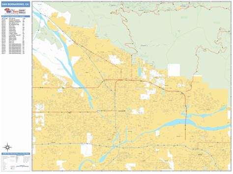33 San Bernardino Zip Code Map County Maps Database Source