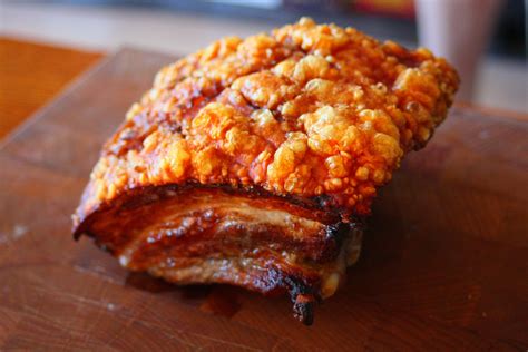 Homemade Pork Belly With Extremely Crispy Crackling R Food