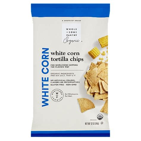 Wholesome Pantry Organic White Corn Tortilla Chips 12 Oz