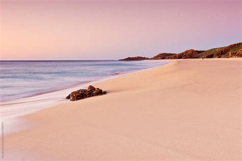 Stunning Pastel Sunset On Deserted Beach By Stocksy Contributor Neal
