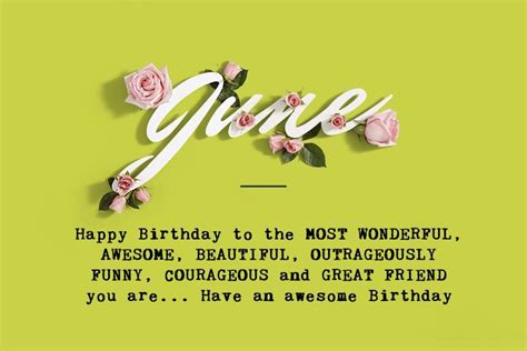 Birthday Wishes For June Month Born With Rose Birthday Month Quotes