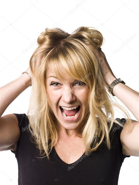 Woman Making Crazy Face — Stock Photo © Gemenacom 2675339